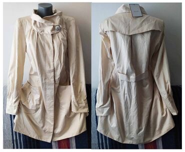 ženske jakne veliki brojevi: XL (EU 42), Novo, Sa postavom, Jednobojni, bоја - Boja slonovače