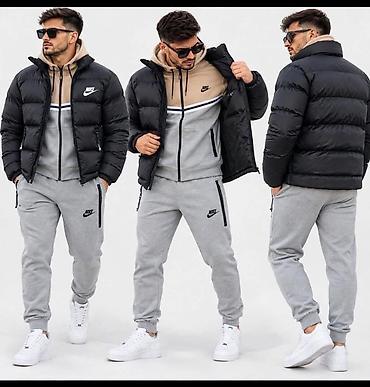 obuca bata snizenja: Muška sportska kombinacija – Nike - Zimska jakna: crna, punjena, sa — 1
