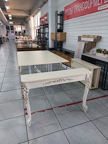 Столы для зала: 3 метровый стол трансформер "Классика" длина от 55 см до 3 метра — 6