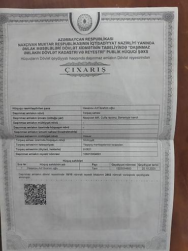 Torpaq sahələrinin satışı: 8 sot, Tikinti, Mülkiyyətçi, Kupça (Çıxarış) -da lalafo.az — 16 Torpaq sahələrinin satışı: 8 sot, Tikinti, Mülkiyyətçi, Kupça (Çıxarış) — 16