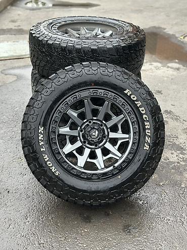 Унаа: Дөңгөлөктөр монтажда 265 / 70 / R 18, Кыш, Колдонулган, Комплект, Жол тандабастар (АТ/МТ), Куйма, тешиктери - 6 — 2