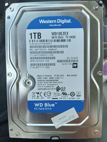 диски 5 100: Жёсткий диск (HDD) Western Digital (WD), 1 ТБ, 7200 RPM, Новый