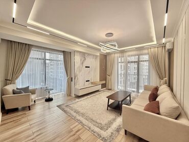 ак орго квартира аренда: 4 комнаты, 135 м², Элитка, 6 этаж, Дизайнерский ремонт