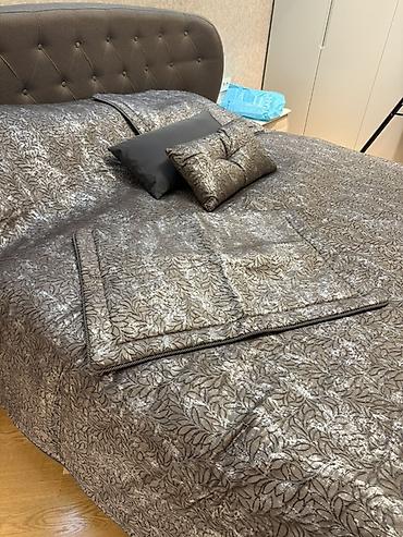 first home tekstil: Yataq üçün Yeni rəng - Boz Yataq örtüyü — 2