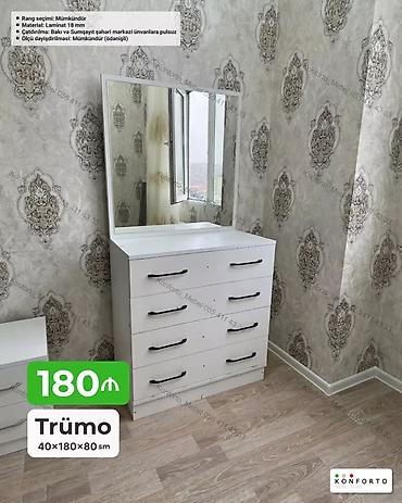 Komodlar: Trümo – 40×180×80 sm - Rəng seçimi: mümkündür - Material: 18 mm — 1