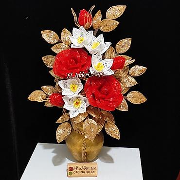 Bitkilər üçün dibçəklər: Muncuqdan el ishleri — 9