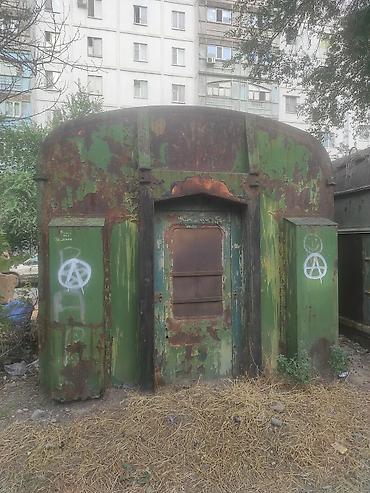 старый вокзал: Металлический бокс/гараж из кузова железнодорожного вагона - — 2