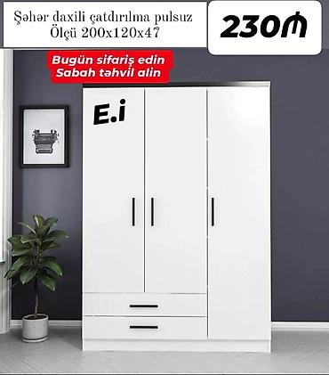 işkaf: 3 qapılı dolab Yep yeni 230 azn rəng seçimi var çatdırılma var — 1