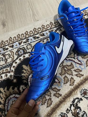 Бутсы: Футбольные бутсы/сороконожки Nike синего цвета. Продаю сороконожки — 3