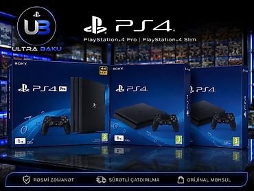 Video oyunlar və konsollar: Sony PlayStation 4 – PS4 Pro və PS4 Slim Məhsullar Xaricdən gəlib — 1
