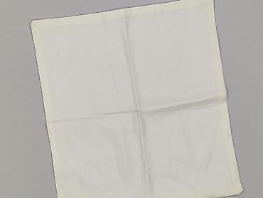 pasek tkaniny do obszywania: Biała chusteczka materiałowa / poszetka unisex - Klasyczna, gładka, w — 1