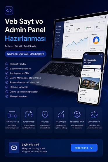 Digər xidmətlər: 🚀 Peşəkar Veb Sayt və Xüsusi Proqram Təminatının Hazırlanması 💰 — 2