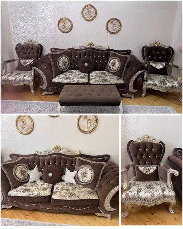 Rəflər: İşlənmiş, Künc divan, 2 kreslo