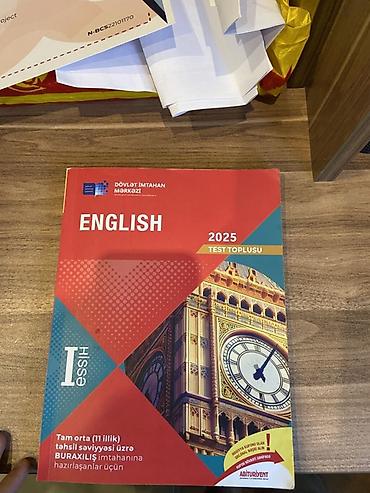 Testlər: Hər ikisi birlikde 10 manat Məhsul: Dövlət İmtahan Mərkəzi – English — 2