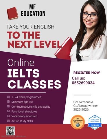 Xarici dil kursları: MF education Хочешь успешно сдать IELTS? Я помогу тебе! Я сама сдала