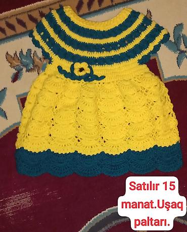 ucuz donlar: Məhsul: əl işi uşaq paltarı - Material: yun/akril qarışığı iplə əl — 1