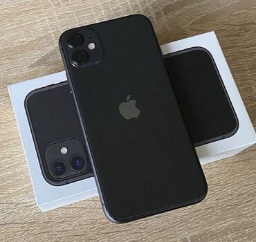 Apple iPhone: IPhone 11, Скидка 10%, Б/у, 128 ГБ, Jet Black, Чехол, Кабель, Коробка, 86 %