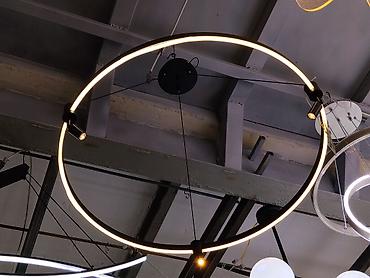 smart light: Подвесной светильник-кольцо с LED-подсветкой и направляемыми спотами — 2