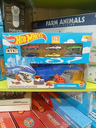 кот акула: Hot Wheels City — набор Creature Transports «Shark Chomp Transporter» — 1