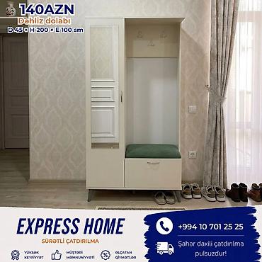 Dəhliz dolabları: Yeni, 2 qapılı, Güzgülü, Açılan, Düz dolab — 1