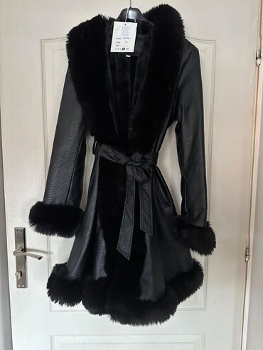 moderne zimske jakne 2023: Fashion Girl, XL (EU 42), Jednobojni, Bez postave, Veštačko krzno