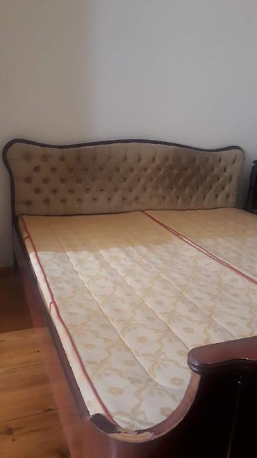 aile agaci: Klassik üslubda ikinəfərlik taxta çarpayı - Material: təbii ağac — 3