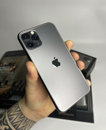 Apple iPhone: IPhone 11 Pro, Б/у, 256 ГБ, Черный, Зарядное устройство, Защитное стекло, Чехол, 88 %
