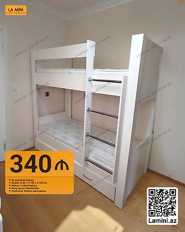 Ev və bağ: İki mərtəbəli çarpayı – La Mini - Ölçülər: D 80 × H 180 × U 180 sm - — 1