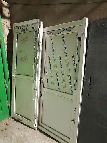 plastik boru ütü: PVC giriş qapıları – 2 ədəd - Material: PVC/profil (üzərində — 1