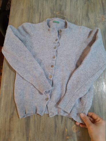 свитера крупной вязки: Женский свитер, Италия, Средняя модель, Шерсть