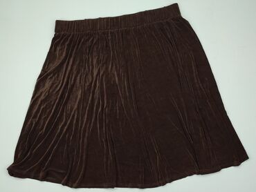 brązowa spódnice z guzikami: Spódnica, 3XL, stan - Dobry