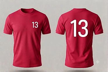 uniform: Nömrəli idman futbolkası – uniseks, qısaqol - Rənglər: tünd mavi — 4
