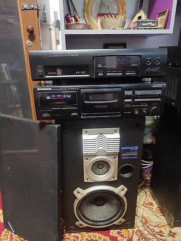 sweep jagodina: Pioneer Hi-Fi komplet – CD, kasetofon, tuner, pojačalo + zvucnici — 8