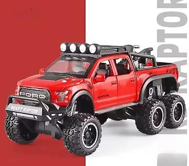 c4 2005: Ford f150 raptor 6x6 beast crveni model 1:24. ford f150 raptor 6x6 — 1