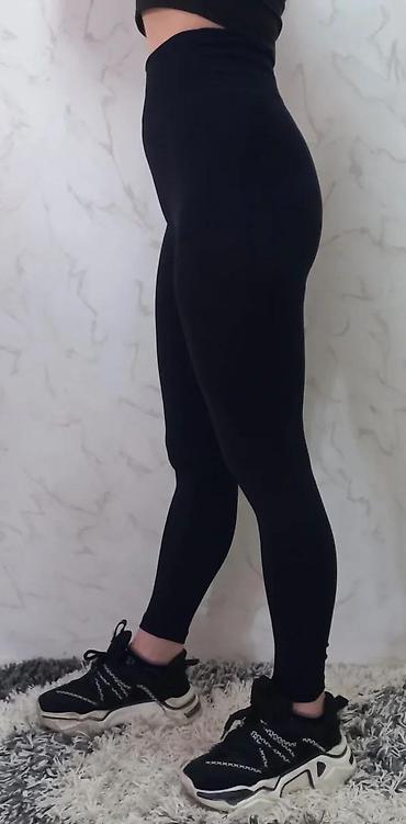 Helanke, biciklistički šortsevi: Crne ženske helanke sa visokim strukom - Klasičan, potpuno crn model na lalafo.rs — 7 Helanke, biciklistički šortsevi: Crne ženske helanke sa visokim strukom - Klasičan, potpuno crn model — 7