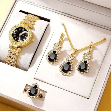 Setovi nakita: Set: Ogrlica, Materijal: Kristal — 12