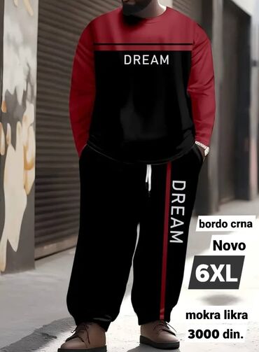 muska krem odela: Set, 5XL (EU 62), 6XL (EU 64), Adamo, color - Black, Lycra