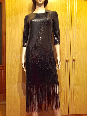 женская платье 42 44 размер: Zara S, XL, XXL, цвет - Голубой, Вечернее