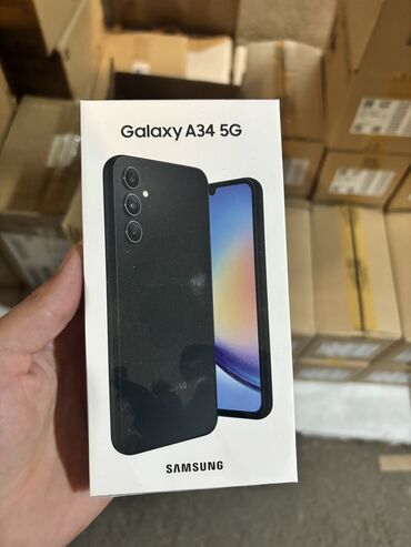 samsung a24 qiymeti: Samsung Galaxy A34 5G, 128 ГБ, цвет - Черный, Гарантия, Отпечаток пальца, Две SIM карты