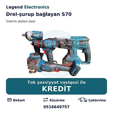 lazer acar: Elan başlığı: Drel-şurup bağlayan S70 Elektrik alətləri dəsti – — 1