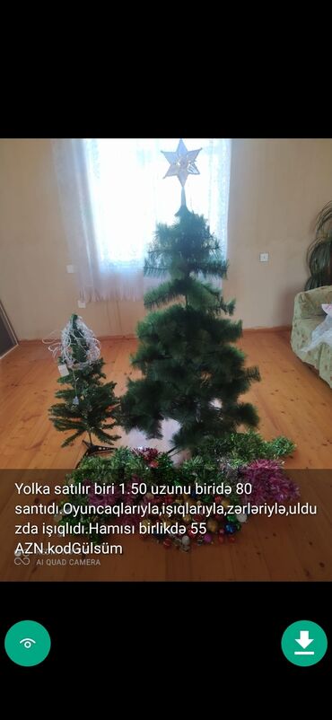 Yeni il ağacları: Yolkalar şaxda baba sekillerde qiymət məlumat qeyd olunub unvan Gence -da lalafo.az — 14 Yeni il ağacları: Yolkalar şaxda baba sekillerde qiymət məlumat qeyd olunub unvan Gence — 14