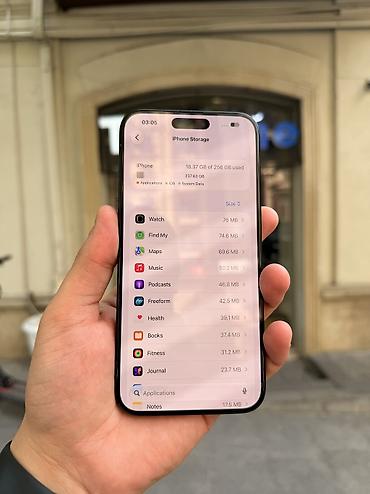 iphone 2 pro: IPhone 15 Pro Max, 256 GB, Blue Titanium, Zəmanət, Kredit, Simsiz şarj — 6