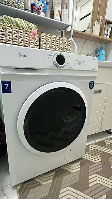 круглое стекло: Стиральная машина Midea (фронтальная загрузка) - Вместимость: 7 кг — 1