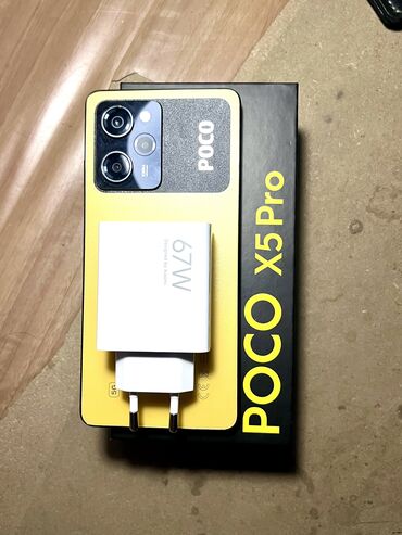 для ремонта телефонов: Poco X5 Pro 5G, Б/у, 512 ГБ, цвет - Желтый, 2 SIM
