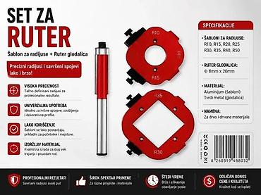ostrac za burgije: ŠABLON ZA RADIJUSE + RUTER GLODALICA | Opis proizvoda na slici. Ako — 1