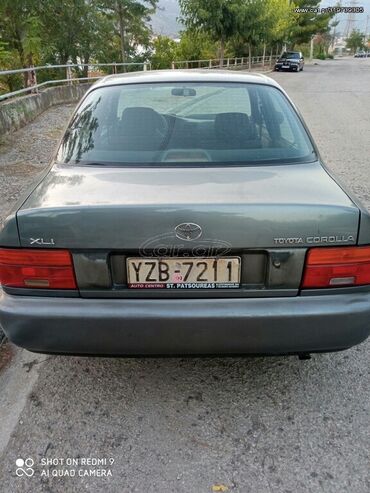 Οχήματα: Toyota Corolla: 1.3 l. | 1997 έ. Sedan