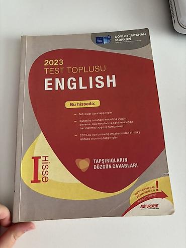 dərs kitabları: İngilis dili Testlər 11-ci sinif, DİM, 1-ci hissə, 2023 il — 1