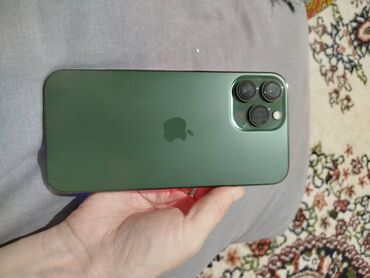 Apple iPhone: IPhone 13 Pro Max, Б/у, 256 ГБ, Зеленый, Защитное стекло, 80 %