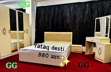 Yataq dəsti – 880 AZN Zərif krem rəngində, klassik naxış detalları