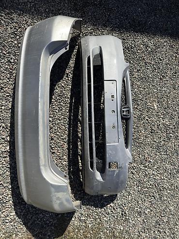 Передний и задний бамперы для Honda фит GD1(серебристый цвет). 1000